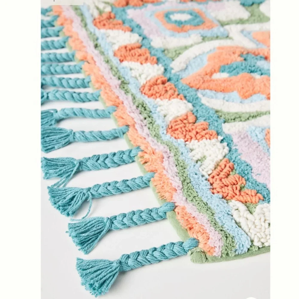 New! Anthropologie-Tufted Aria Bath Mat